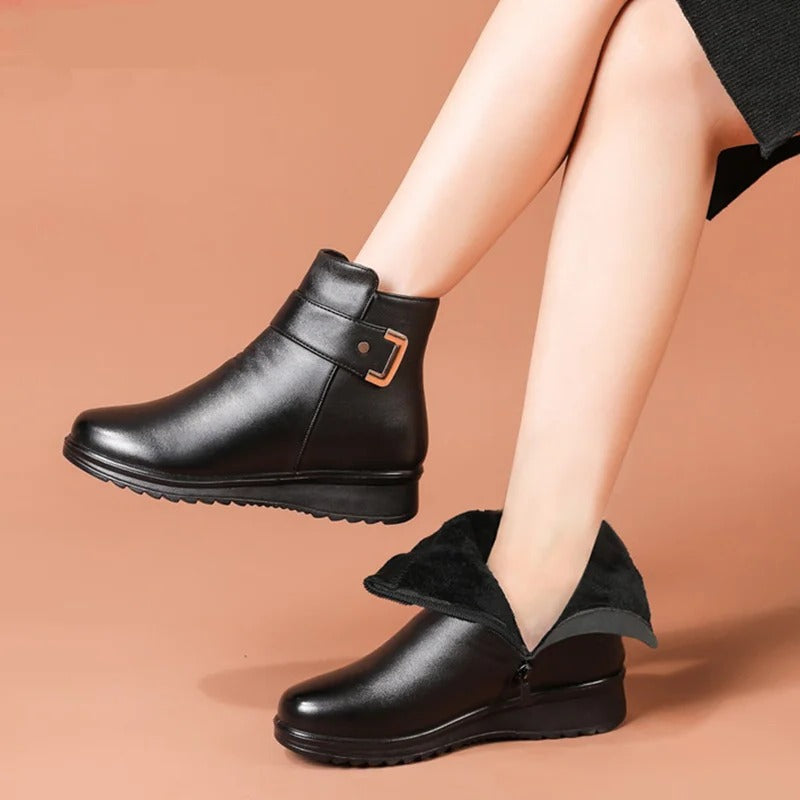 Ankle Boot with Lace Up Closure and Arch Support for Stability