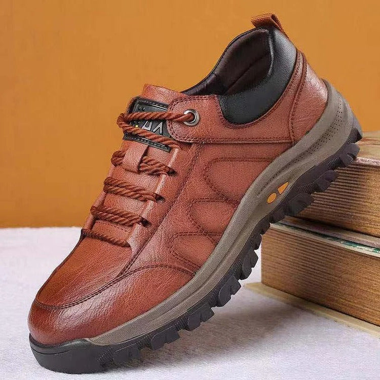 Mens Lace Up Shoes with Arch Support and Breathable Mesh Non Slip Rubber Sole