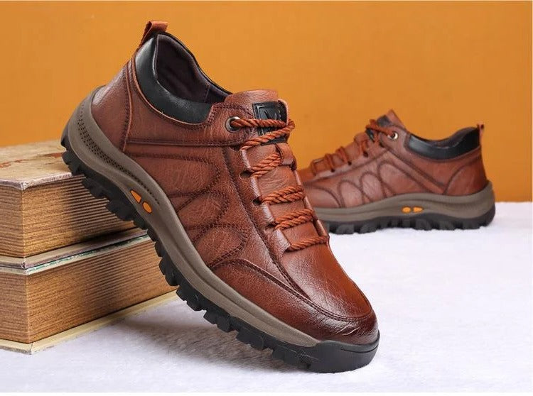 Mens Lace Up Shoes with Arch Support and Breathable Mesh Non Slip Rubber Sole