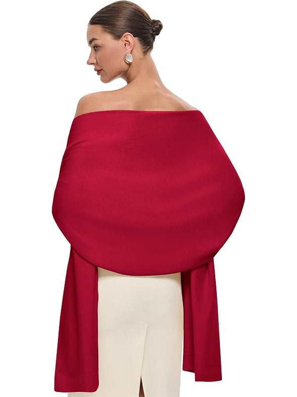 Womens Pashmina Shawl, Large Winter Wrap Scarf for Wedding Bridal Evening Wear