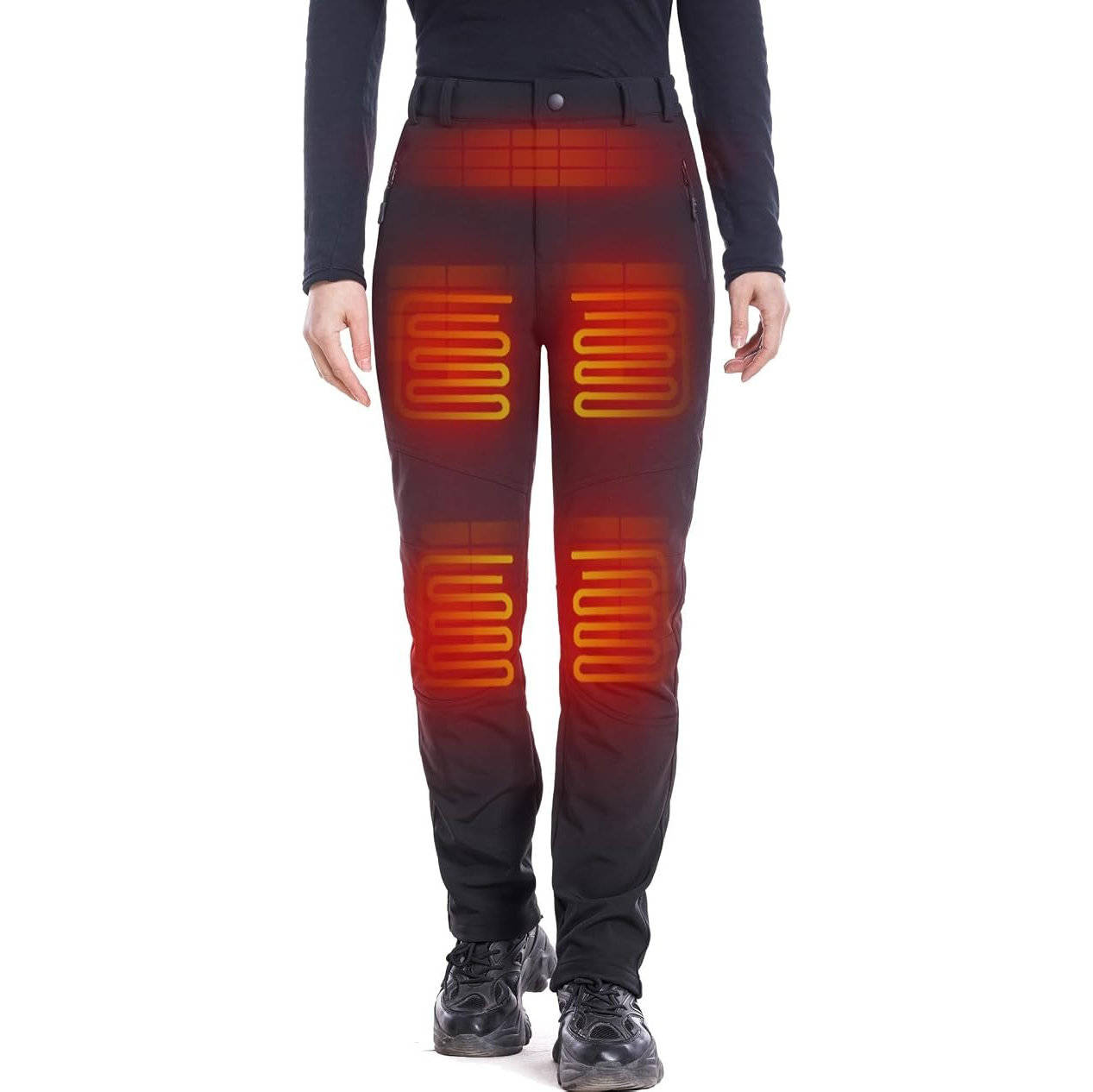 Women's Heated Pants, 12V Battery Powered, Warm Winter Pants for Cold Weather