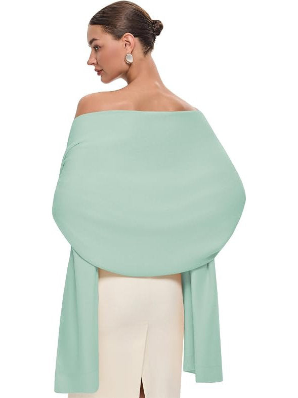 Womens Pashmina Shawl, Large Winter Wrap Scarf for Wedding Bridal Evening Wear