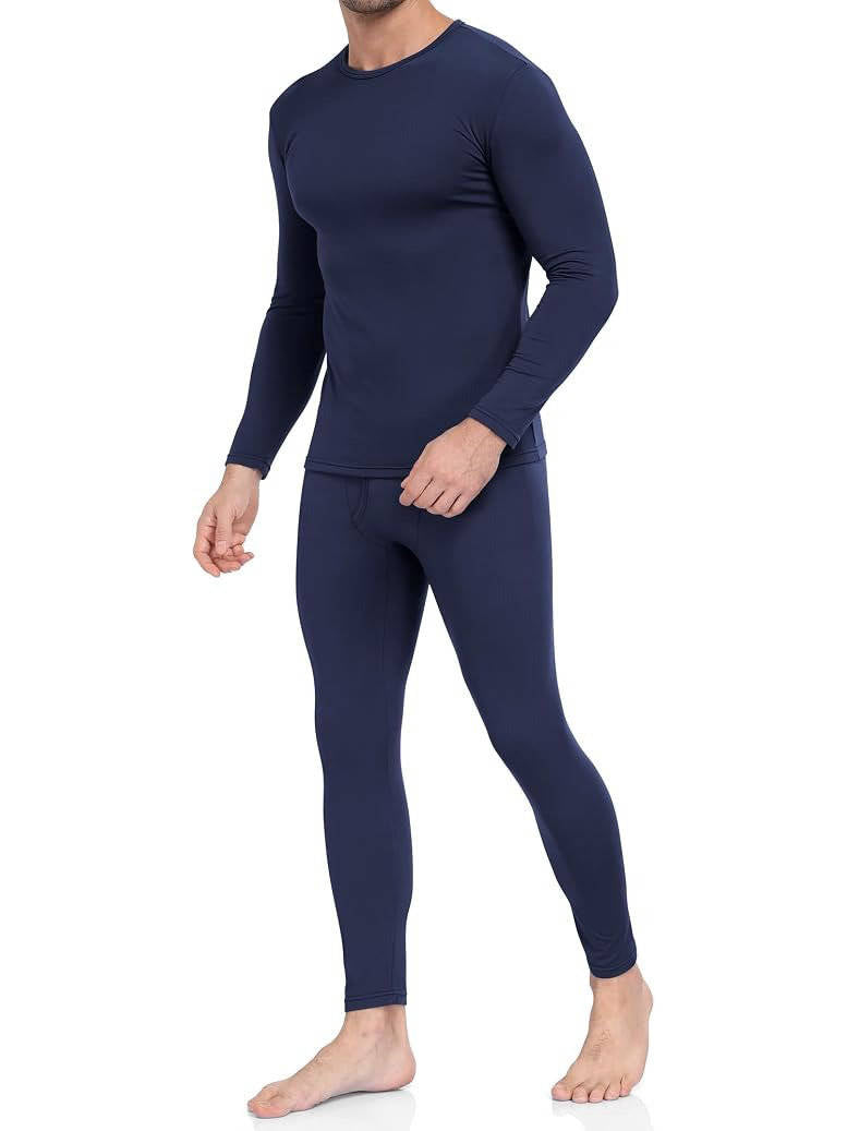 Mens Thermal Underwear, Fleece Lined Long Johns Set for Winter Cold Weather, Warm Base Layer for Outdoor Activities