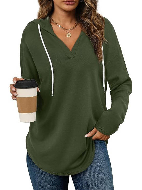 Womens Oversized Hoodie, Long Sleeve Loose Fit Pullover Sweatshirt Top