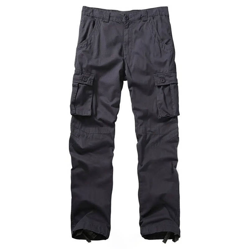 Mens Camouflage Cargo Pants, Cotton Tactical Ripstop Work Pants with 8 Pockets