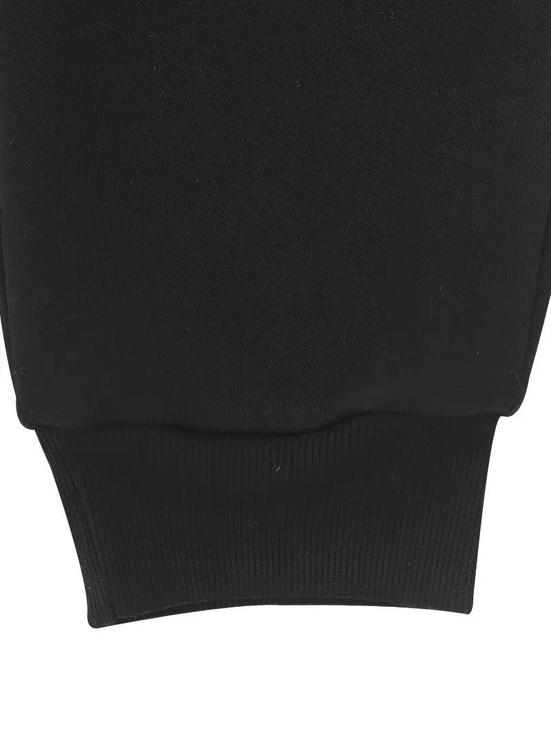 Mens Fleece Lined Joggers, Warm Sweatpants with Zipper Pockets for Winter Casual and Outdoor Wear