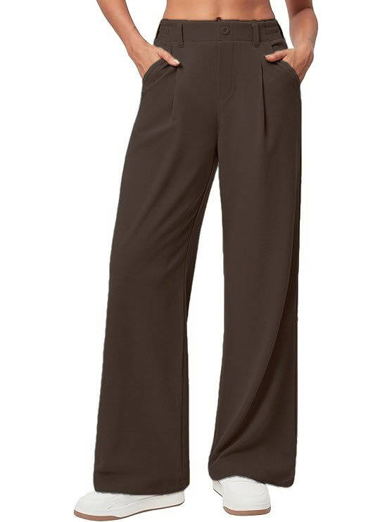 Womens Wide Leg Dress Pants, Business Casual Work Pants for Office Outfits and Professional Wear