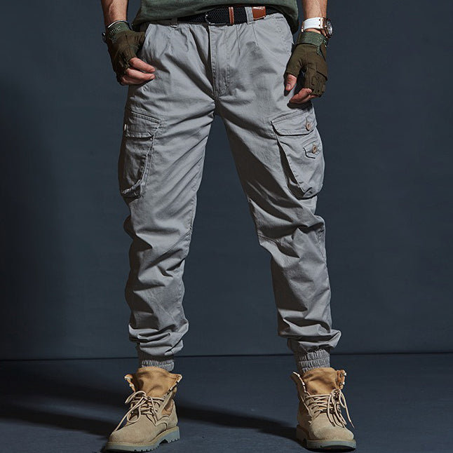 Mens Camouflage Cargo Pants, Military Style Stretch Tactical Cargo Trousers