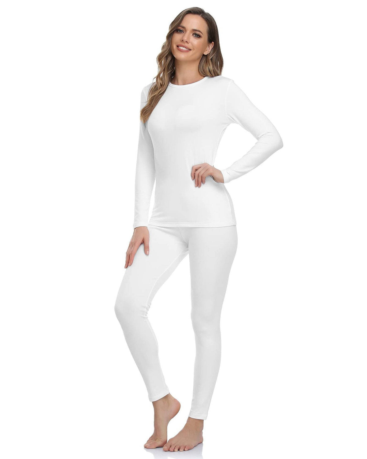 Womens Thermal Underwear, Fleece Lined Long Johns Set for Winter Cold Weather and Everyday Warmth