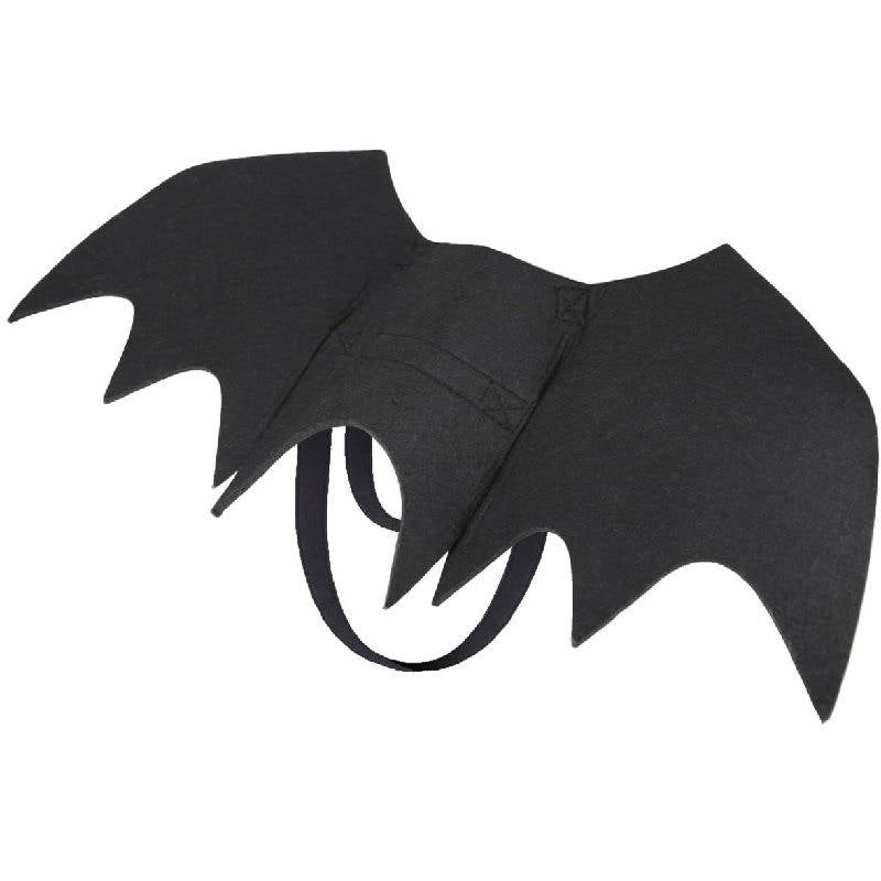 Dog Halloween Costume for Large Dogs, Bat Wings with Pumpkin Bell for Halloween Cosplay Parties and Dress Up