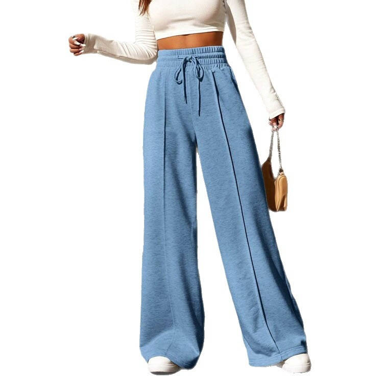 Womens Wide Leg Sweatpants, High Waisted Baggy Sweat Pants for Fall Casual Wear and Comfortable Everyday Outfits