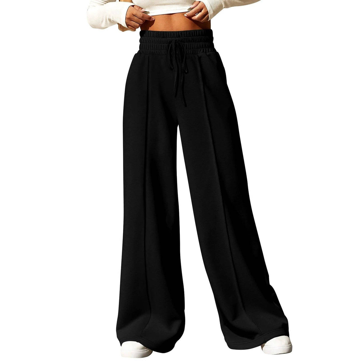 Womens Wide Leg Sweatpants, High Waisted Baggy Sweat Pants for Fall Casual Wear and Comfortable Everyday Outfits