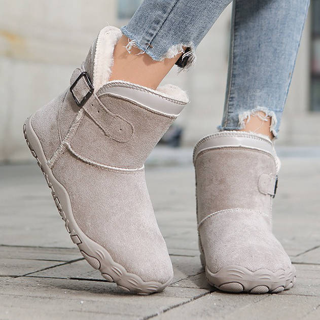 Winter Barefoot Boots, Waterproof Fur Lined Snow Boots with Wide Toe Box and Zero Drop Non Slip Sole for Men and Women