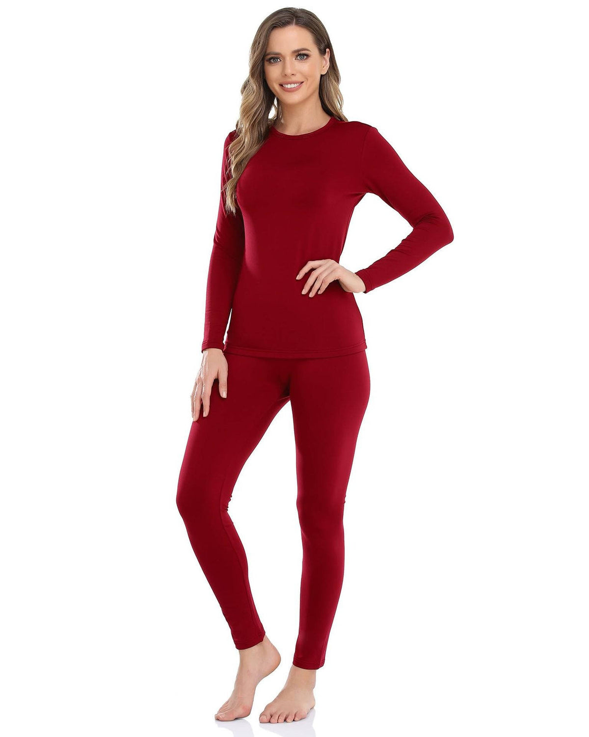 Womens Thermal Underwear, Fleece Lined Long Johns Set for Winter Cold Weather and Everyday Warmth