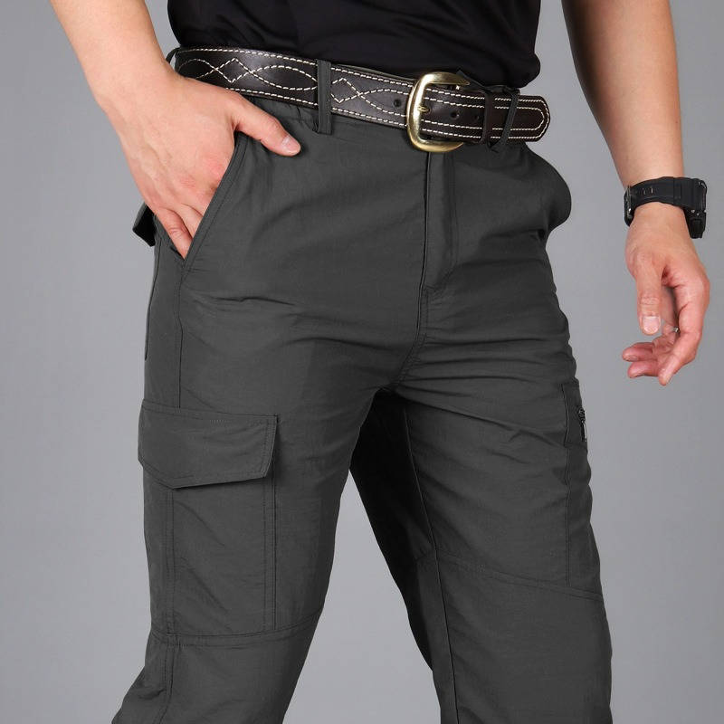 Mens Weatherproof Work Pants, Waterproof Lightweight Cargo Pants, Durable Outdoor Utility Trousers
