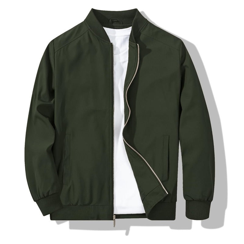 Mens Bomber Jacket, Lightweight Windbreaker Jacket for Spring Fall, Casual Fashion Outerwear