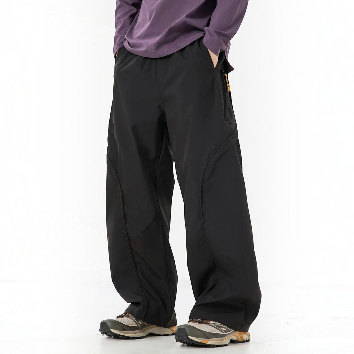 Unisex Water Resistant Cargo Pants, Lightweight Breathable Hiking Pants, Expandable Straight Fit Outdoor Trousers