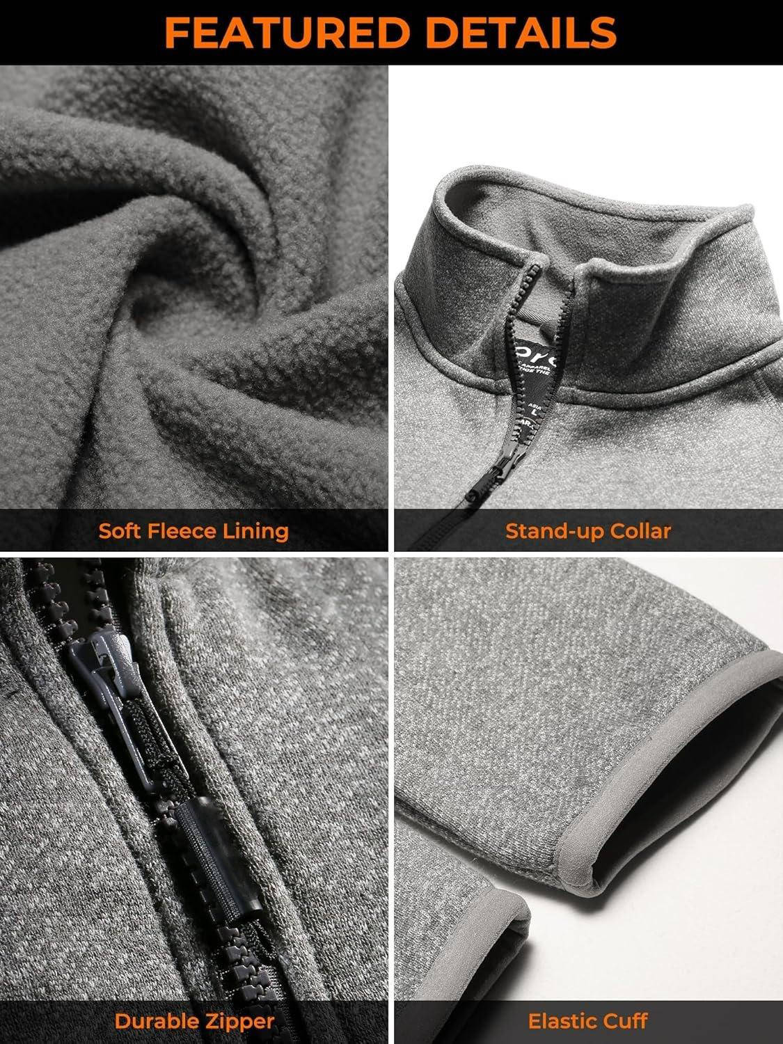 Women's Heated Fleece Jacket, Lightweight 4 Zone Heated Layer for Cold Weather Outdoor Wear