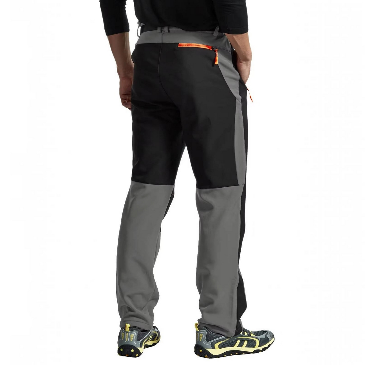 Mens Snow Ski Hiking Pants, Waterproof Fleece Lined Winter Pants with Belt for Skiing, Camping and Ice Fishing