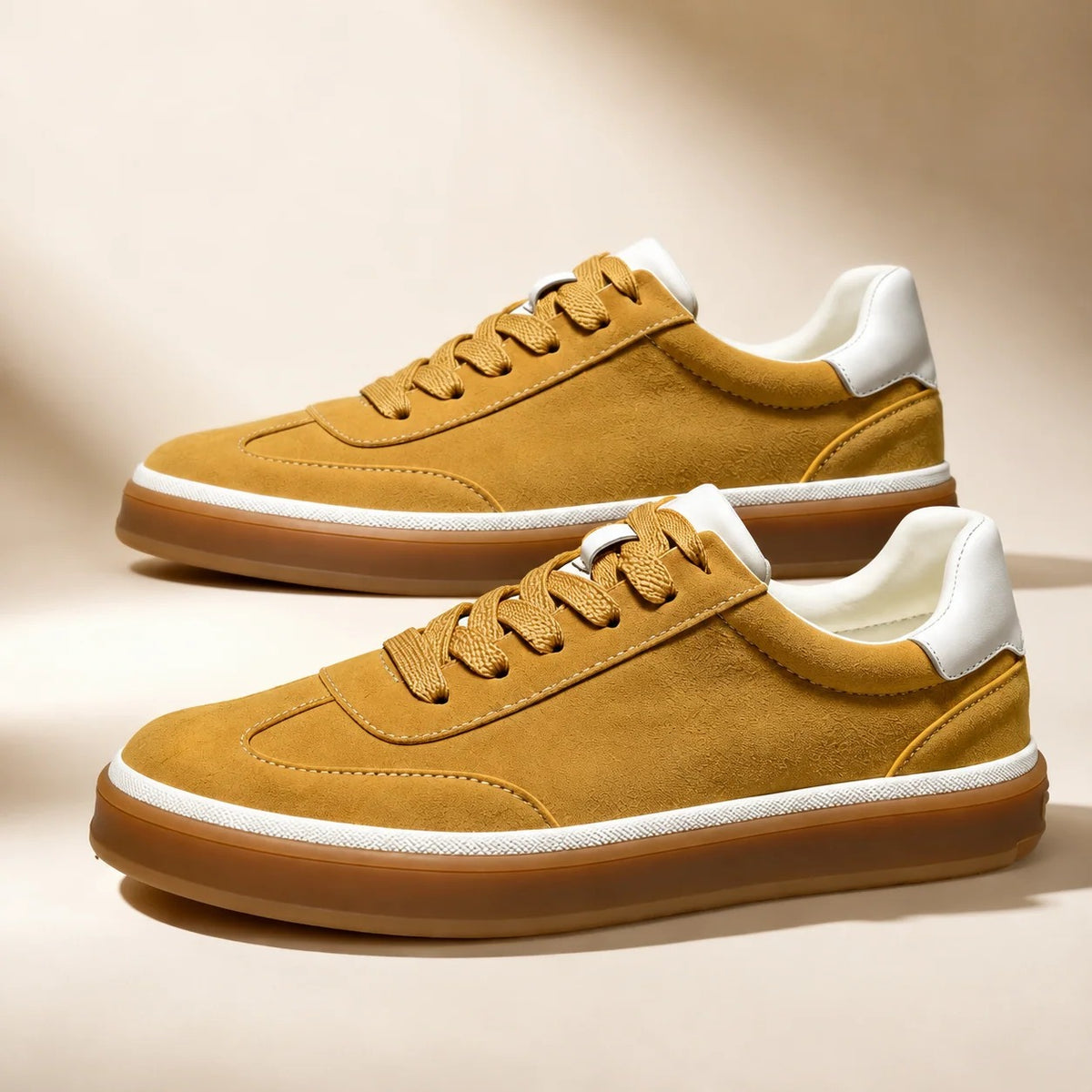 Suede Low Top Lace Up Sneakers