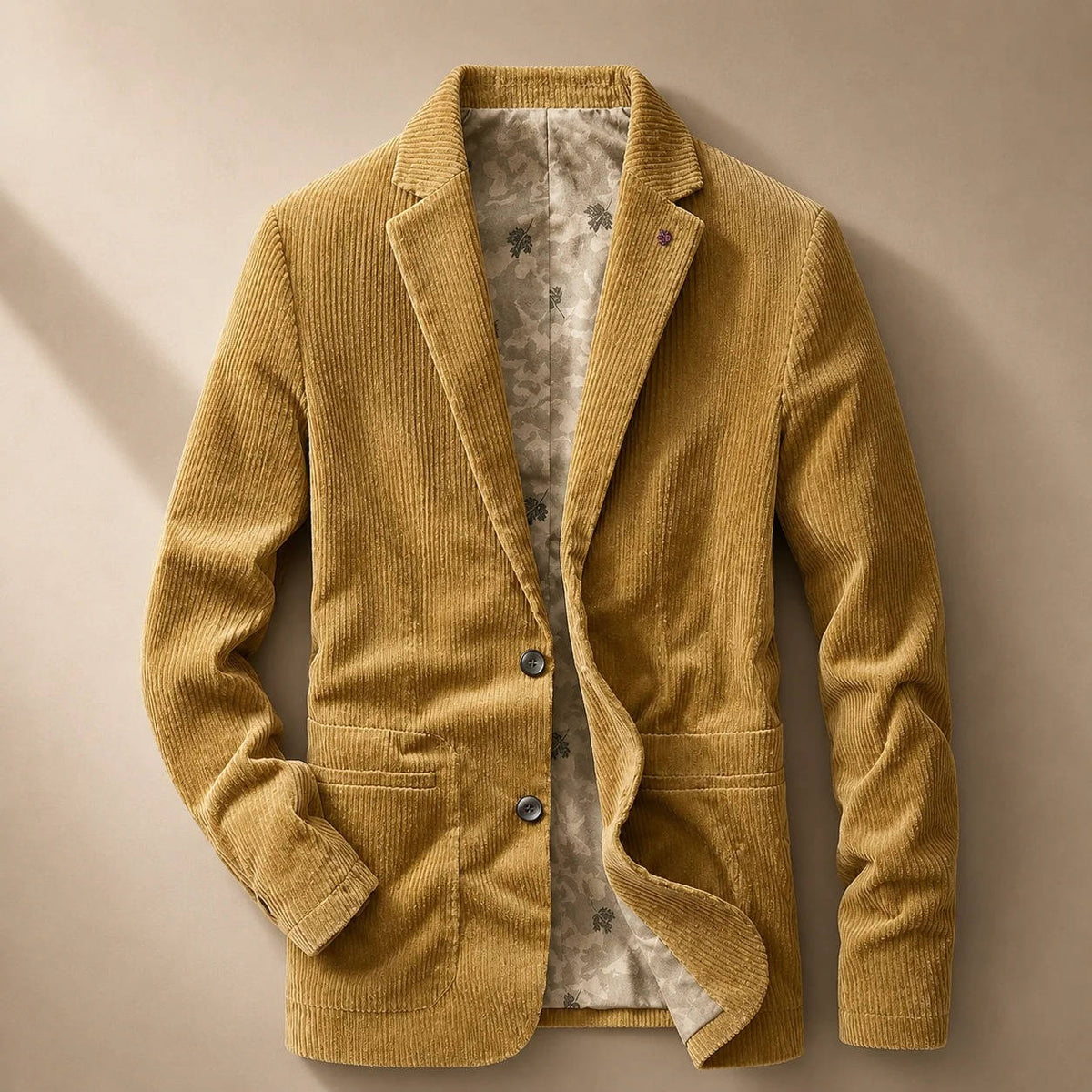 Mens Cotton Corduroy Blazer, Two Button Jacket