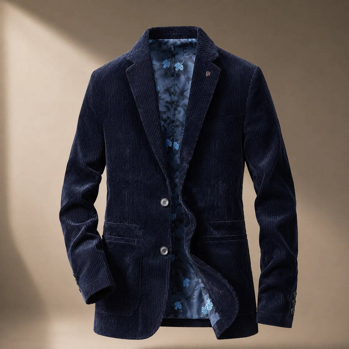 Mens Cotton Corduroy Blazer, Two Button Jacket