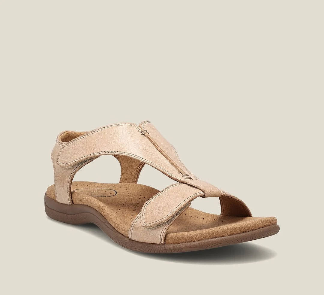 Orthopedic Vegan Leather Sandals, Arch Support Comfort Sandals for Walking and Daily Use