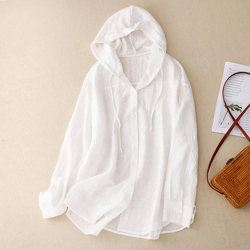 Lightweight Button Hoodie, Casual Hooded Sweatshirt for Daily Comfort and Style