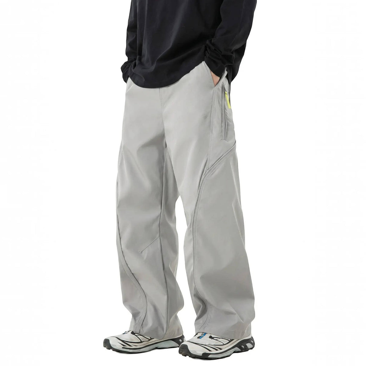 Unisex Water Resistant Cargo Pants, Lightweight Breathable Hiking Pants, Expandable Straight Fit Outdoor Trousers