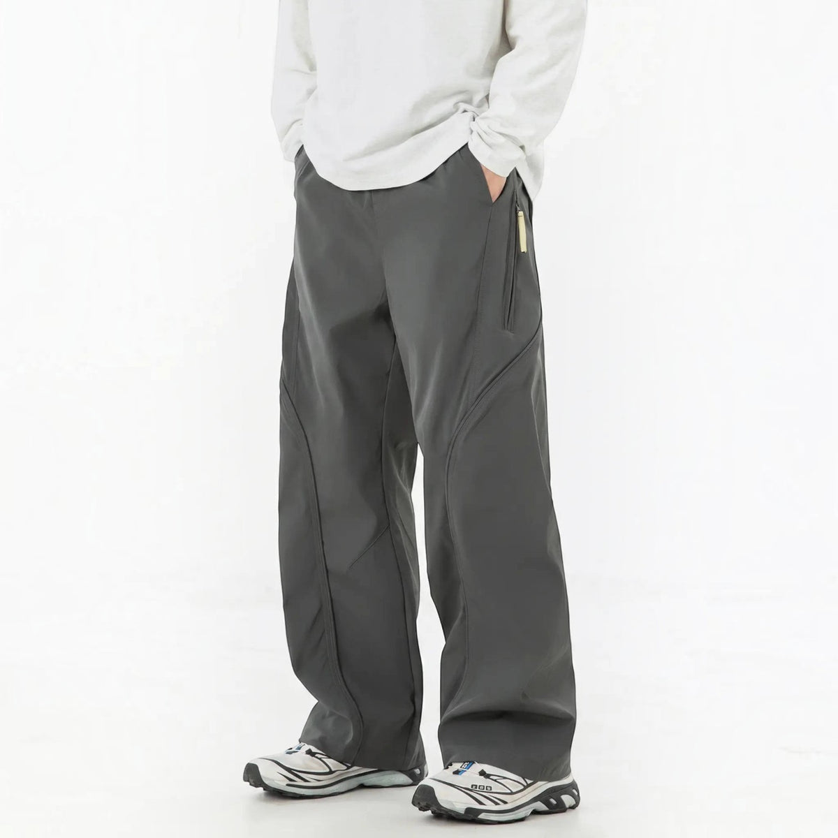 Unisex Water Resistant Cargo Pants, Lightweight Breathable Hiking Pants, Expandable Straight Fit Outdoor Trousers
