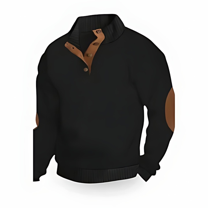 Men Long Sleeve Sweater with Heat Retention and Regular Fit Five Colors