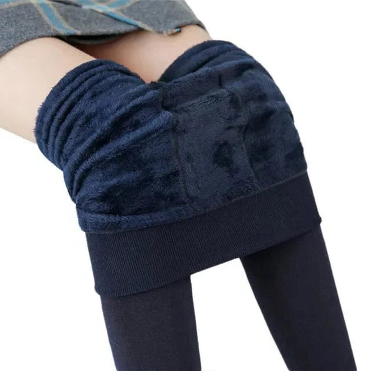 High Waisted Thermal Winter Tights with Soft Fleece Lining for Women