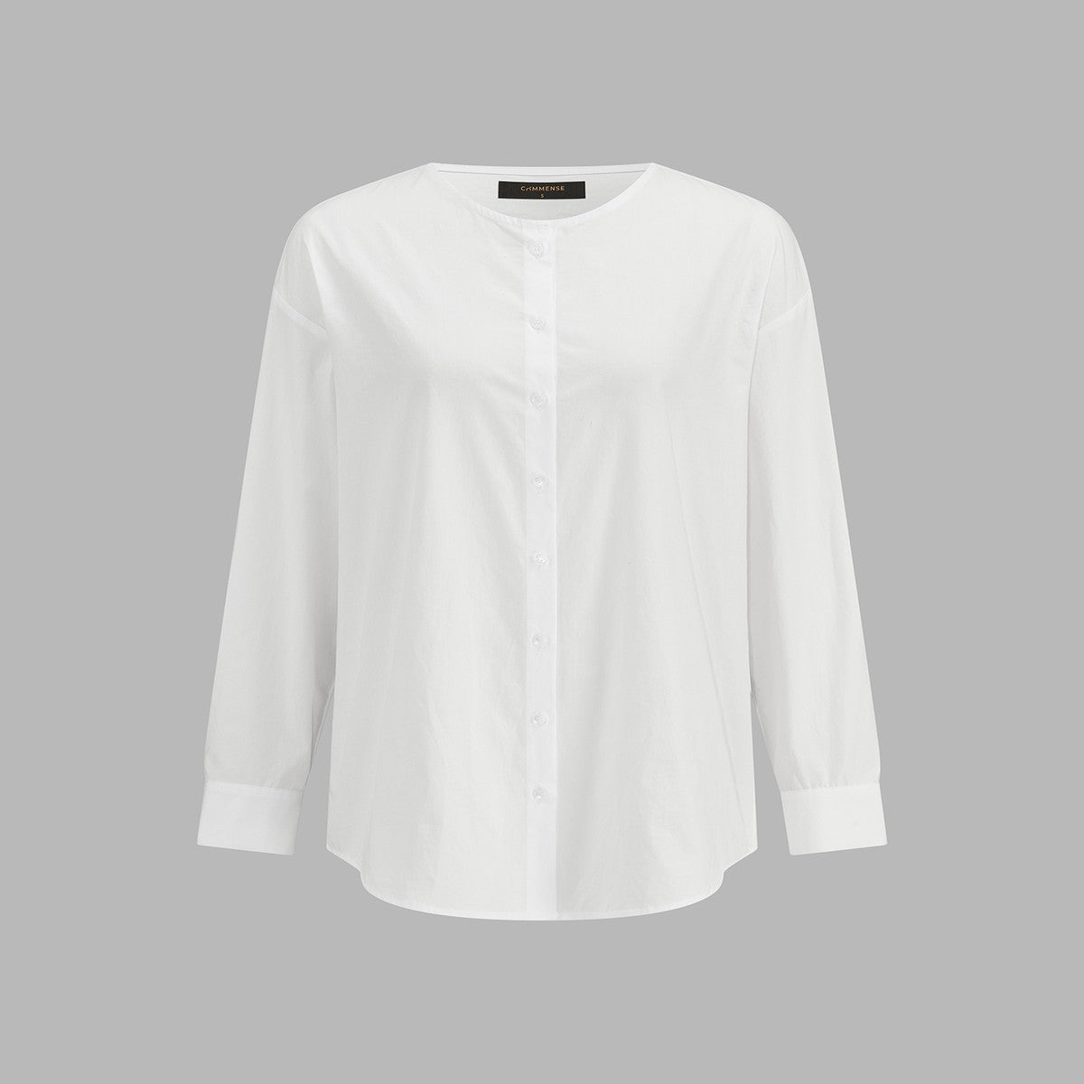 Layered Turtleneck Knit Vest with White Long Sleeve Cotton Button Up Shirt