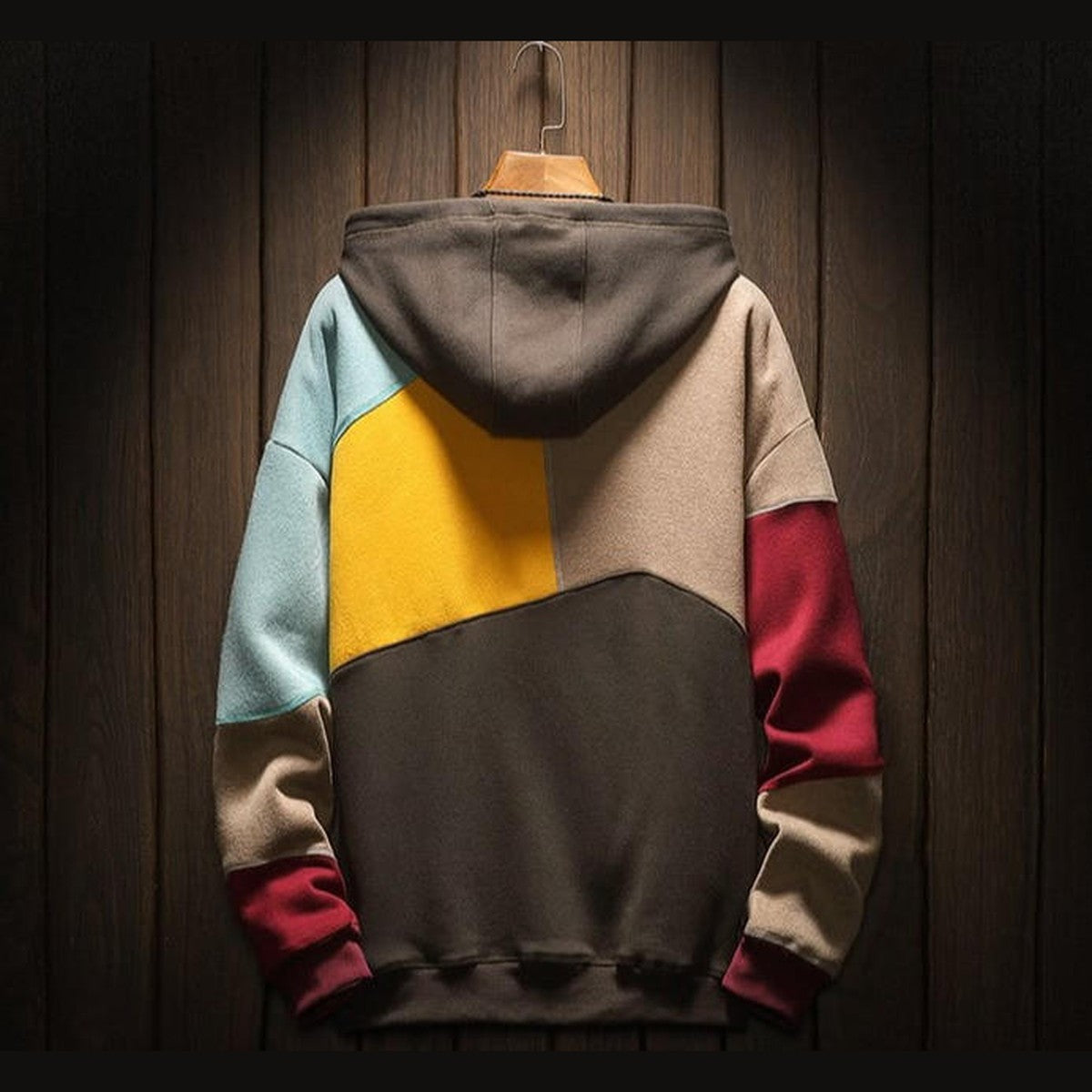 Heavyweight Full Zip Fleece Sweatshirt Jacket with Warm Sherpa Lining and Hood