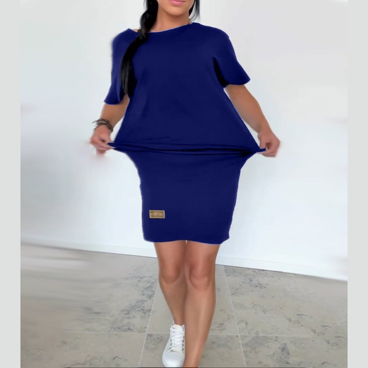 Long Sleeve Flowy Tiered Midi Dress with Mandarin Collar for Women