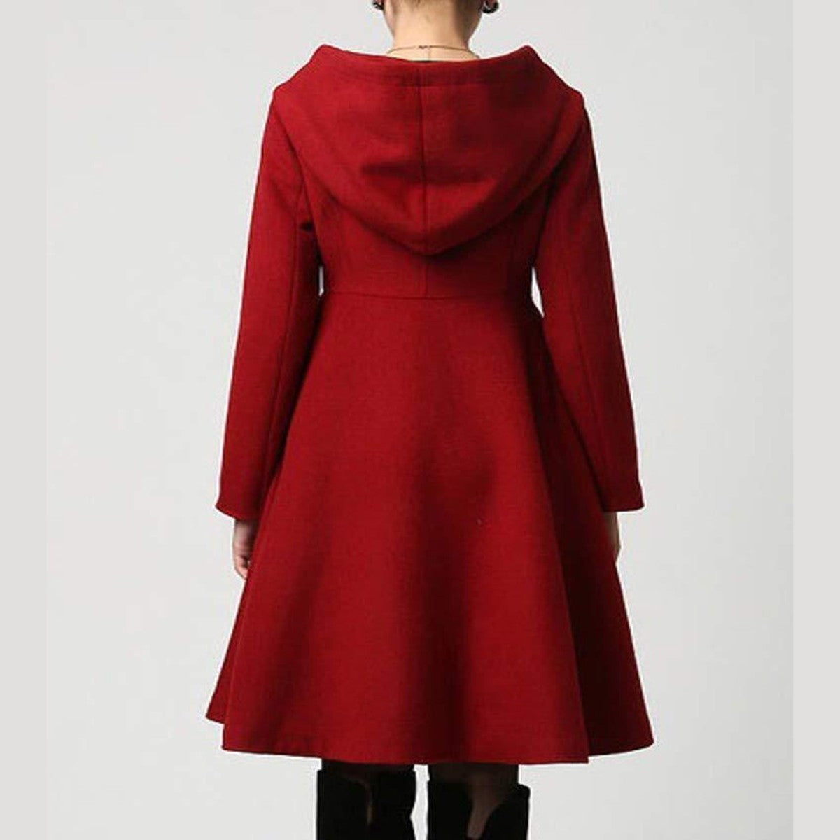 Casual Long Sleeve Winter Overcoat with Single Breasted Button Closure