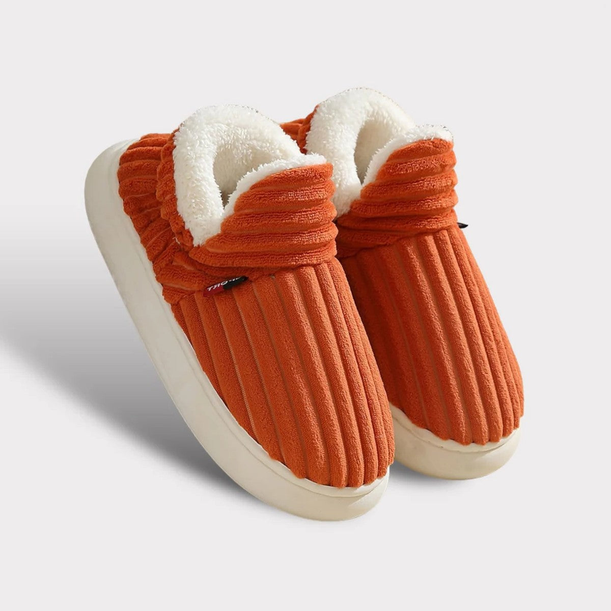 Padded Quilted House Slippers with Warm Fleece Lining and Non Slip Sole