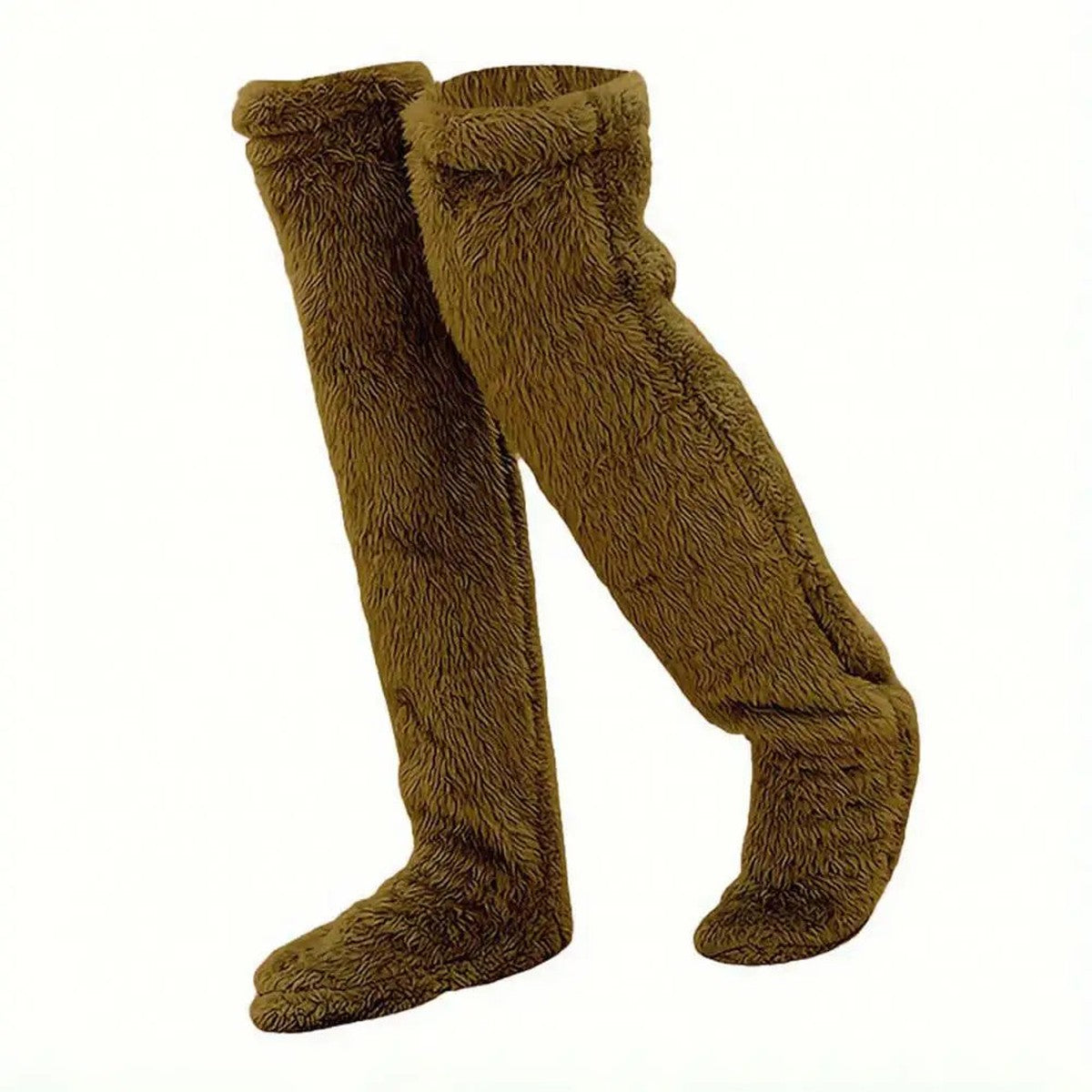 Fuzzy Over the Knee Thermal Leg Warmers with Soft Fleece Lining
