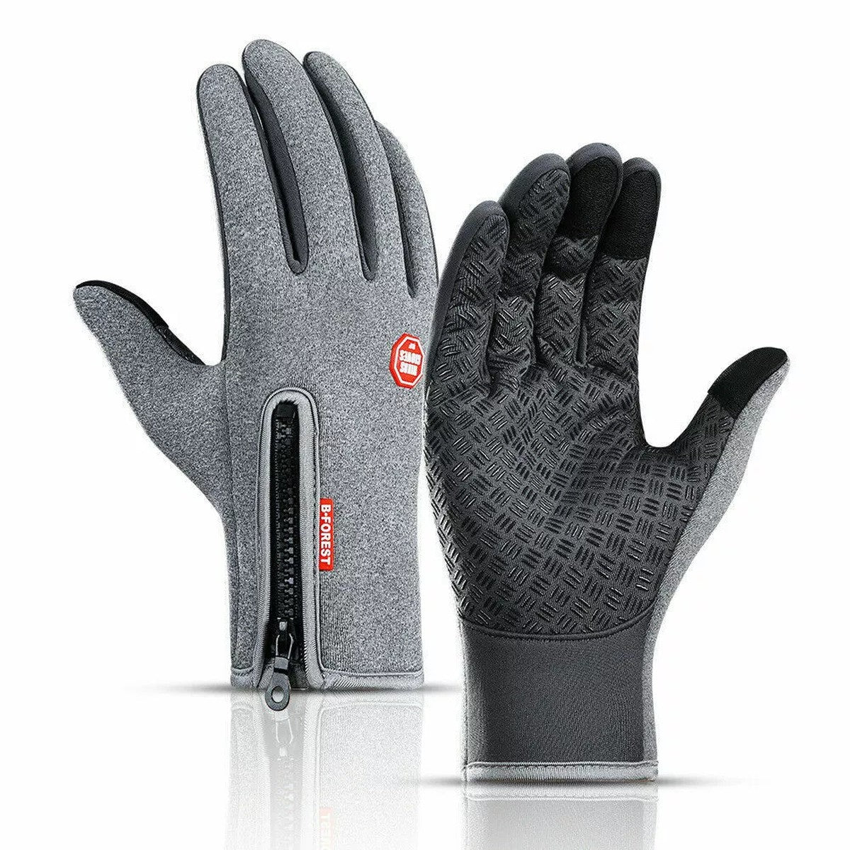 Thermal Touchscreen Sports Gloves with Windproof Fleece Lining and Anti Slip Grip