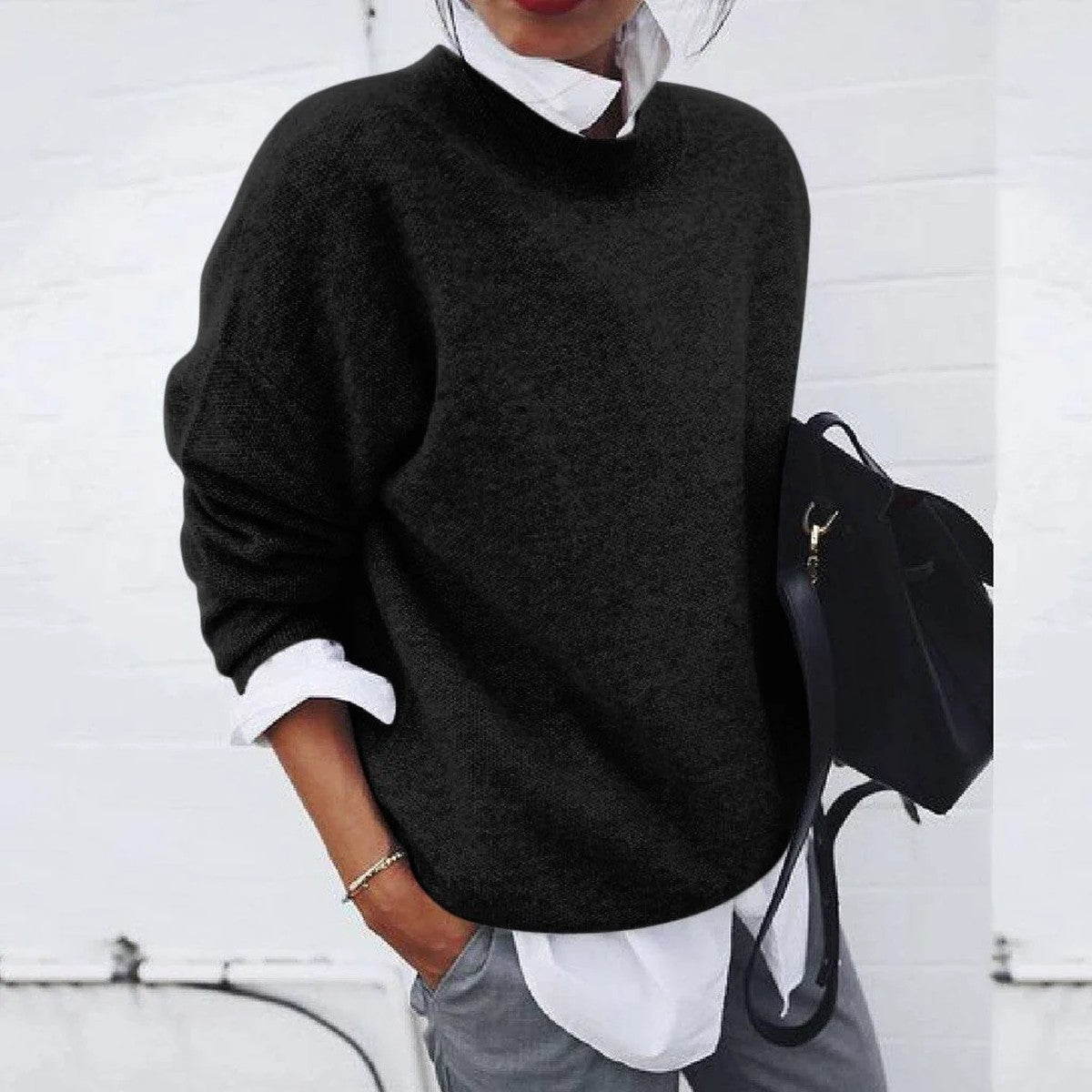 Oversized Chunky Knit Cardigan Sweater with Open Front and Long Sleeves
