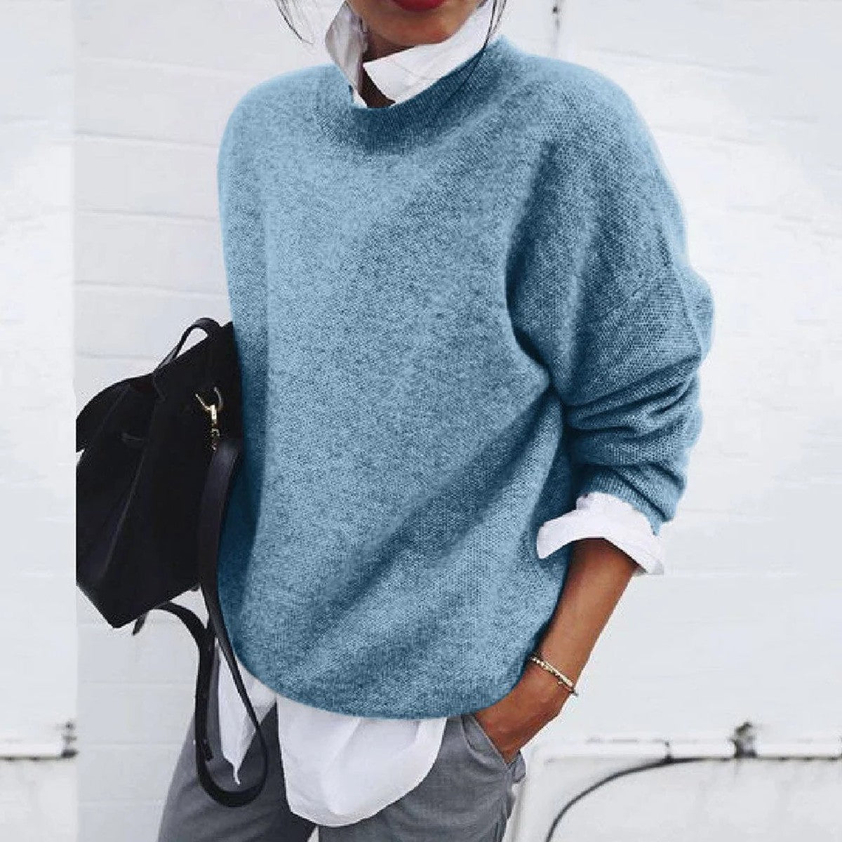 Oversized Chunky Knit Cardigan Sweater with Open Front and Long Sleeves