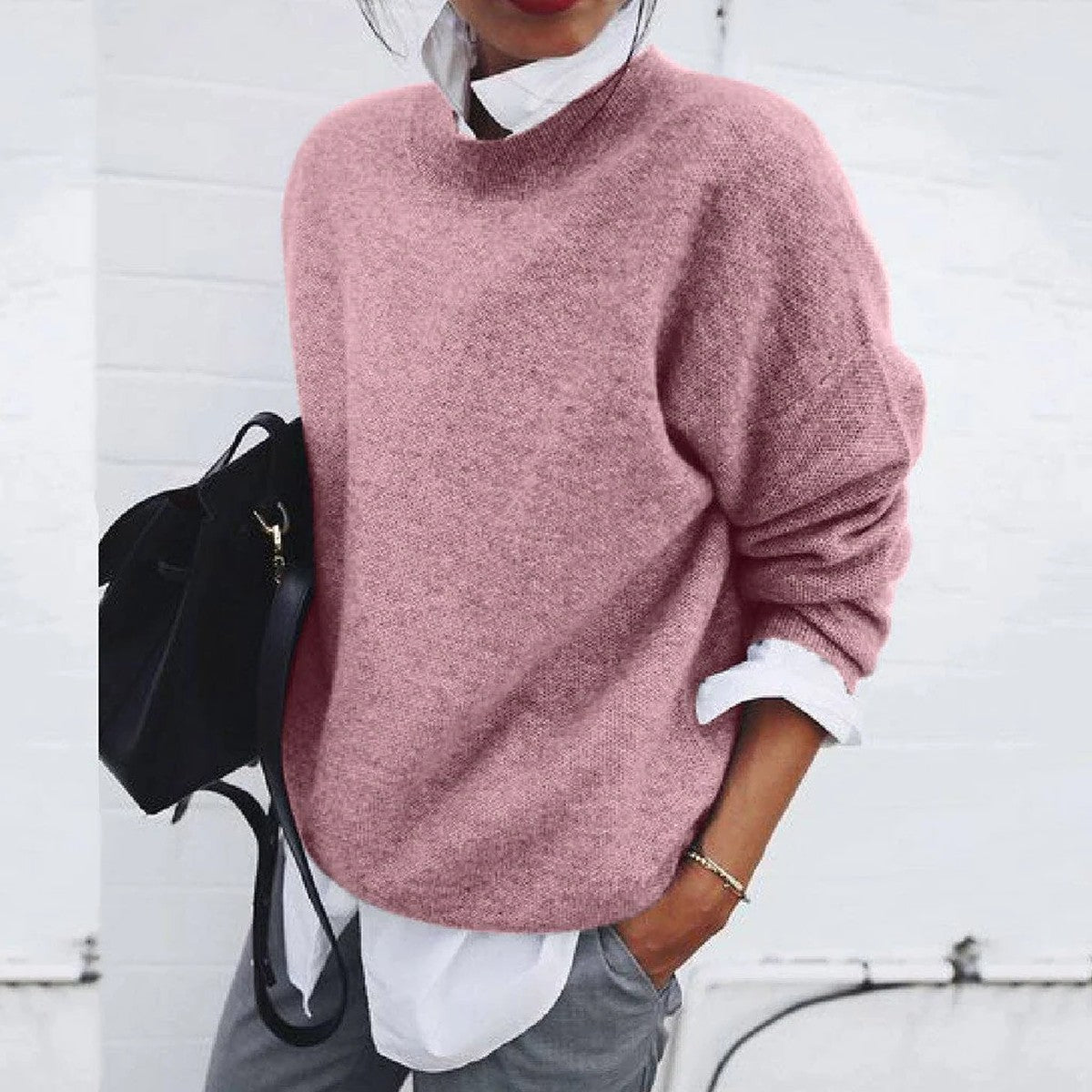Oversized Chunky Knit Cardigan Sweater with Open Front and Long Sleeves