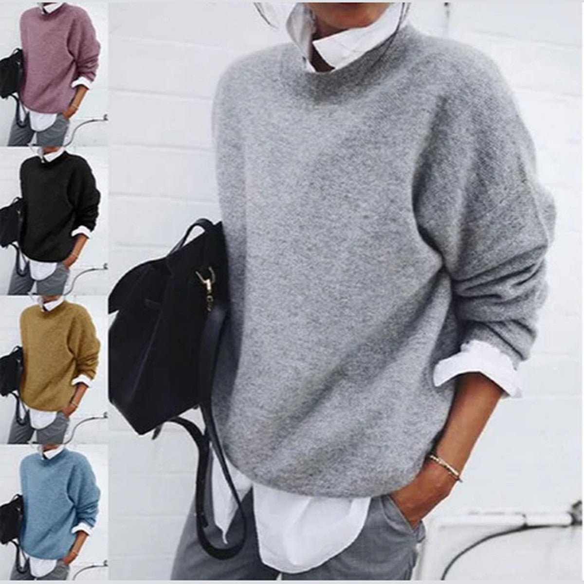 Oversized Chunky Knit Cardigan Sweater with Open Front and Long Sleeves