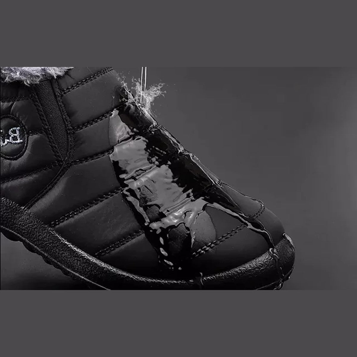 Thermal Warm Ankle Snow Boots with Plush Fur Lining and Anti Slip Soles