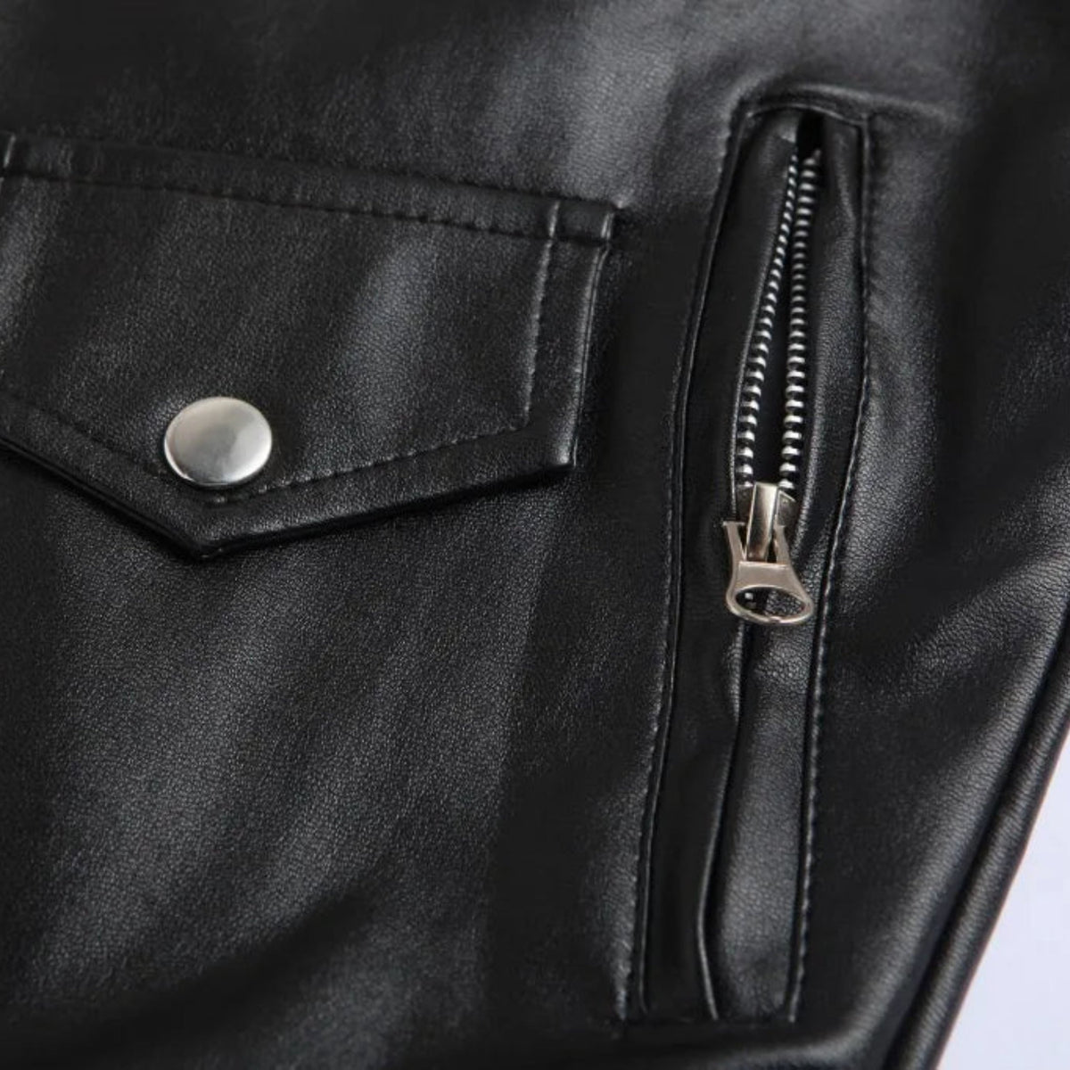 Versatile black men's bomber jacket, ideal for casual and smart occasions. Features a stylish belted hem & zipper pockets.