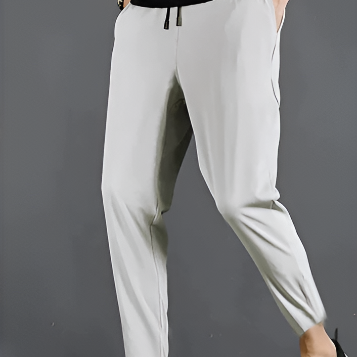 Mens Four-Way Stretch Hiking Pants with Quick Dry Moisture Management and Tapered Ankle
