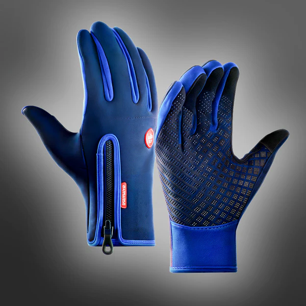 Touchscreen Winter Gloves with Textured Grip and Insulated Lining
