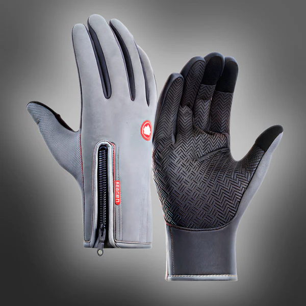 Touchscreen Winter Gloves with Textured Grip and Insulated Lining