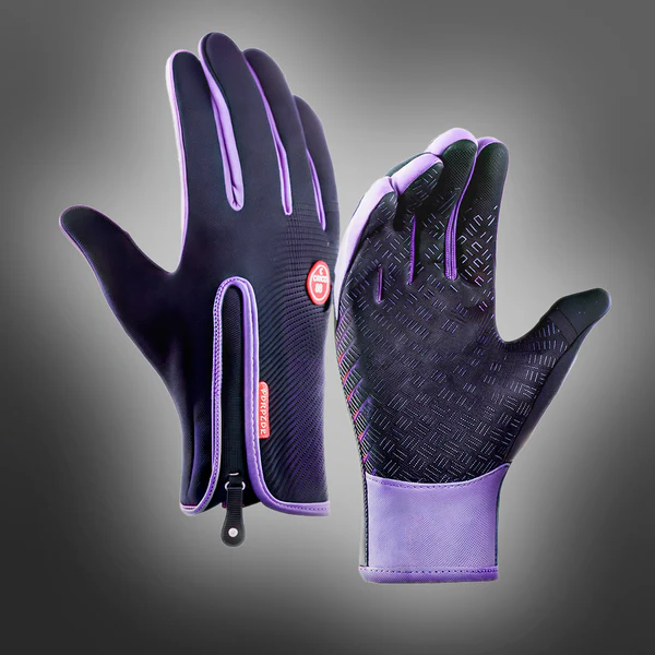 Touchscreen Winter Gloves with Textured Grip and Insulated Lining