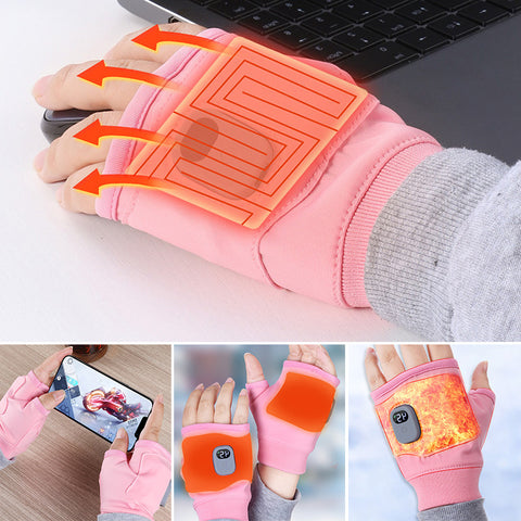 Heated Gloves with Three Temperature Settings and Type C Charging